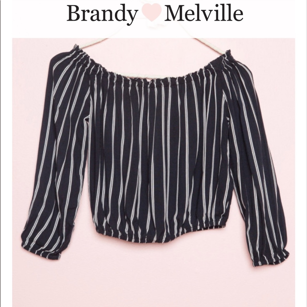 Brandy Melville off the shoulder Maura Top